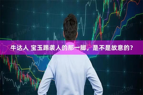 牛达人 宝玉踢袭人的那一脚,是不是故意的?